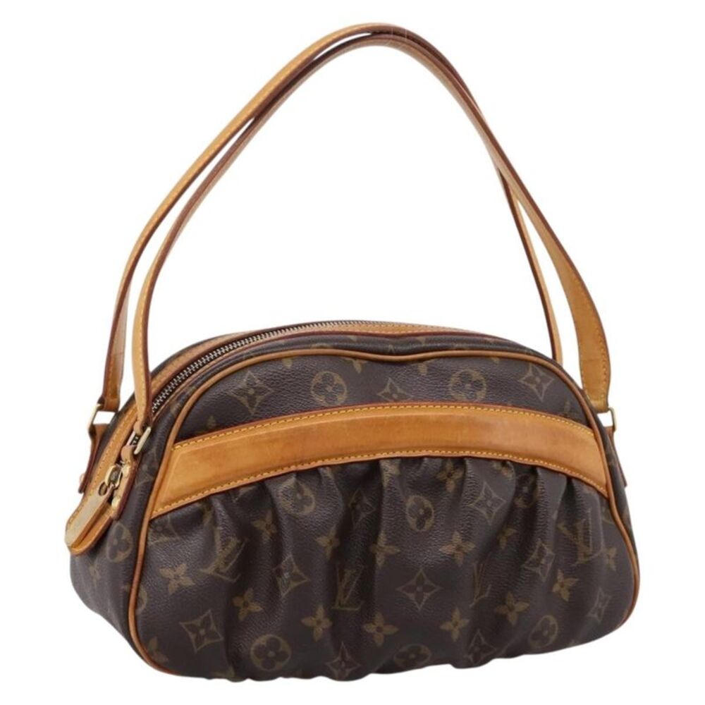 Louis Vuitton Clara Handbag Monogram Canvas Brown Canvas Handbag